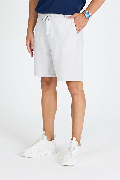 gothamvibes Ανδρικό σορτς γκρι ριγέ