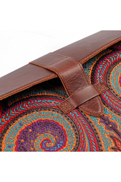 LONDO حافظة كمبيوتر محمول من الجلد الطبيعي باللون البني متوافقة مع أجهزة Macbook Pro وAir مقاس 13.3/13 بوصة