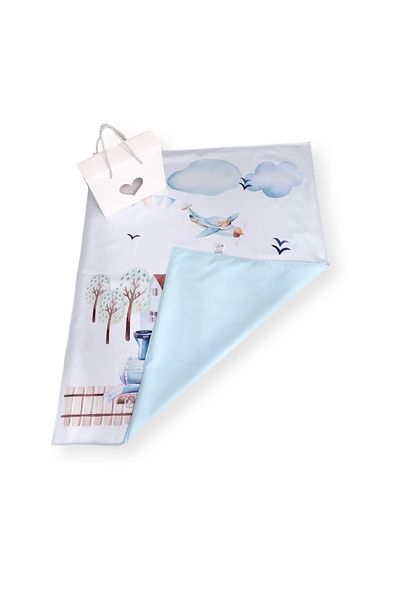 OEM Cotton Baby Blanket, Tesoro Bebe, Train Model, Oeko-Tex Certified, 70x100cm