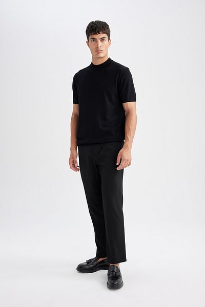 DeFacto Standard Fit Crew Neck Knitwear Short Sleeve T-Shirt D6202Ax25Au