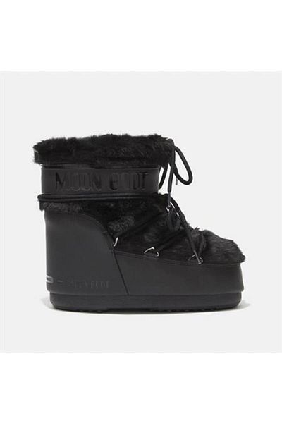 MOON BOOT Icon Low Faux Fur Women's Snow Boots-14093900Blk