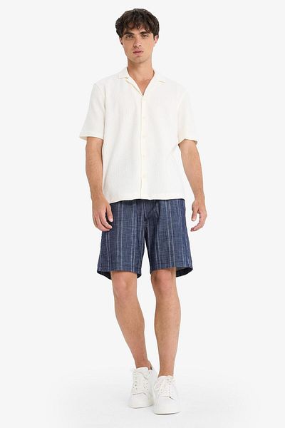DeFacto Pantaloni scurți Bermuda cu șireturi Relax Fit F7122AX25SM