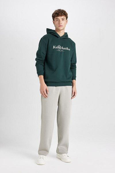 DeFacto Pantaloni de trening groși Relax Fit, cu trei buzunare, picior drept D8095ax24au