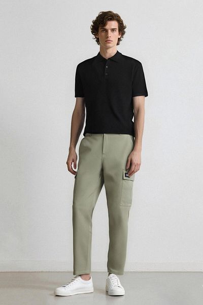 DeFacto Pantaloni Relax Fit Buzunare Cargo Picior drept D5967AX25SP