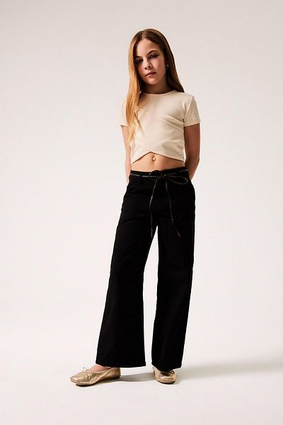 DeFacto Girls Wide Leg Wide Leg Cotton Pants D9133A825Sp
