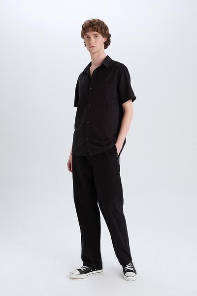 DeFacto Pantaloni de in cu picioare late C2727AX25SP