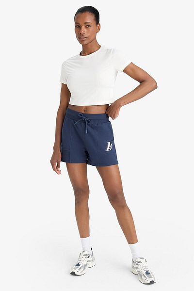 DeFacto Defactofit Nba Los Angeles Lakers Standard Fit Sportsman Short Leg Shorts E3626Ax25Sm