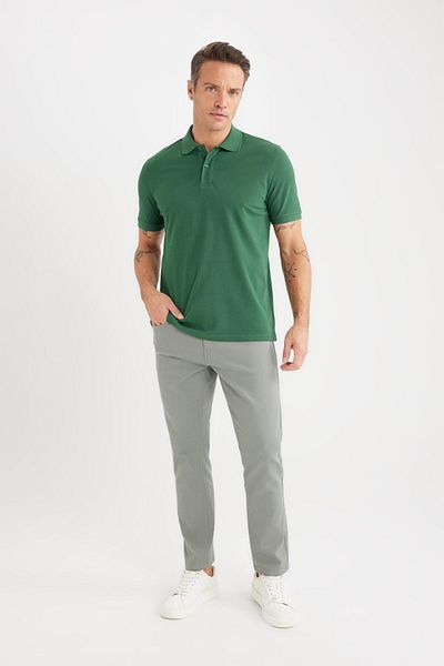 DeFacto Pantaloni slim din pânză chino slim fit slim fit C2401AX25SP