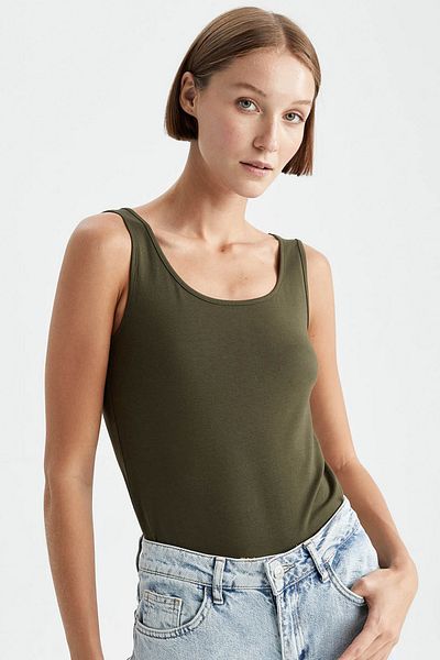DeFacto Tricot de corp cu decolteu slim