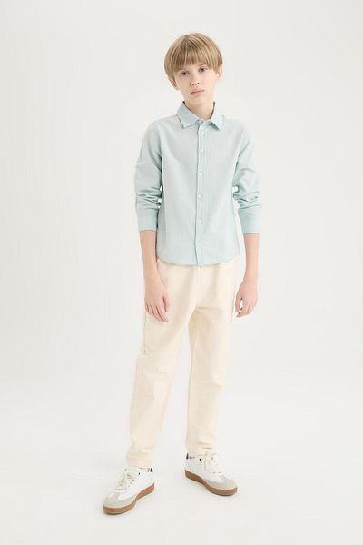 DeFacto Boy's Balloon Fit Standard Twill Παντελόνι B6709a824sp