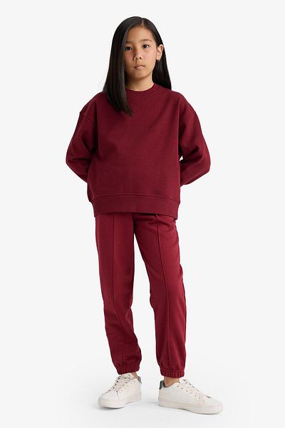 DeFacto Κοριτσίστικο ελαστικό στη μέση Basic Plain Jogger Sweatpants X9036a625au