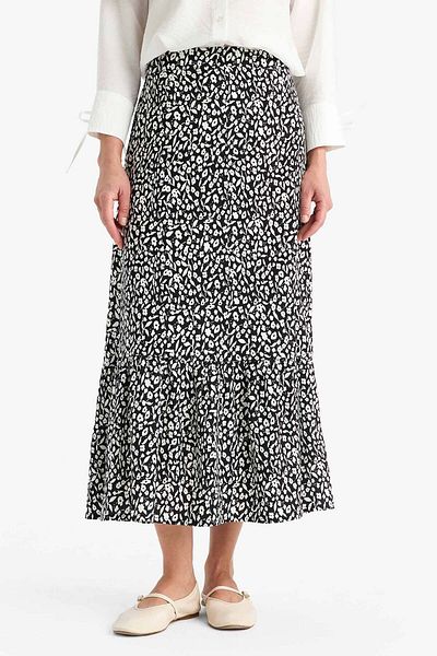DeFacto Printed Maxi Skirt B2426Ax24Sm