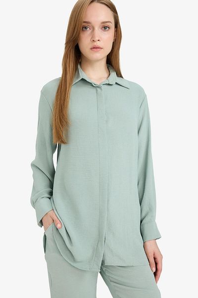 DeFacto Туника с дълъг ръкав Relax Fit Basic, обикновена, D2991AX25SM