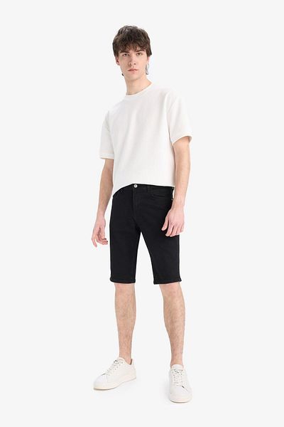 DeFacto Slim Fit Skinny Jean Bermuda Σορτς E4009ax25sm