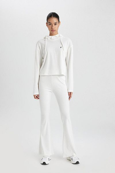DeFacto DeFactoFit Flare Fit Pantaloni subțiri cu șold spaniol cu șold standard B9023AX24SM