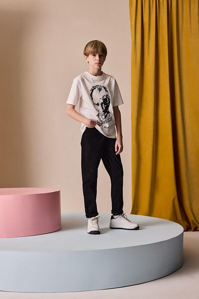 DeFacto Pantaloni de bază din Gabardine cu picioare drepte pentru băiat X4224A625SM