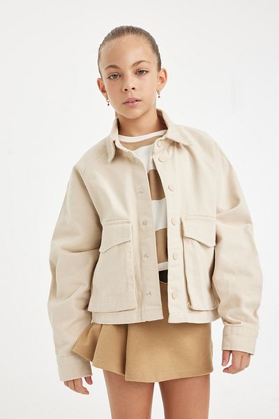 DeFacto Long Sleeve Gabardine Girl's Shirt - C0460a824sp