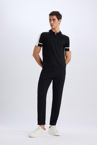 DeFacto Jogger Zippered Leg Summer Fabric Trousers E4779Ax25Sm