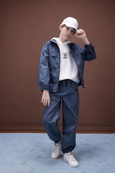 DeFacto Boy's Elastic Leg Pocketed Parachute Pants D8526A825Sp