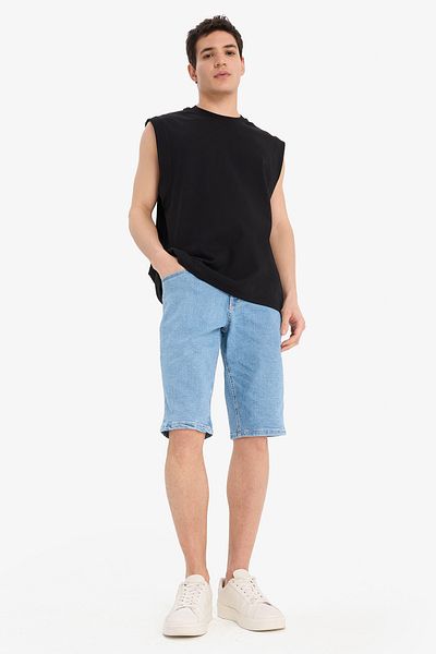 DeFacto 100% Bumbac Boxy Fit Tricou cu gât rotund imprimat C5040ax24hs