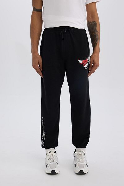 DeFacto Φούτερ Jogger με στάμπα με άδεια NBA Oversize Fit Chicago Bulls