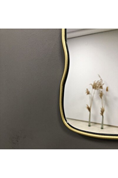 MKS Design 55x80 Lüks Salon Aynası / Dekor Aynası / Asimetrik Konsol Aynası / Makyaj Aynası