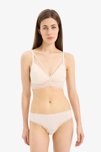 DeFacto Fall In Love Triangle Bralet με Δαντέλα R6569az23au
