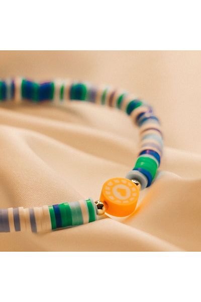 Aqua Di Polo 1987 سوار برتقالي ملون للنساء