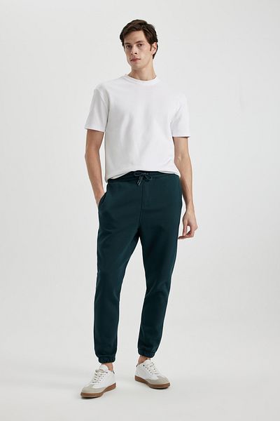 DeFacto Relaxed Fit – dicke Jogginghose, elastisches Bein mit Schnürung und Taschen U7438az24au