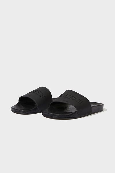 DeFacto Men's Flat Sole Slip on Faux Leather Slippers C9146Ax24Hs