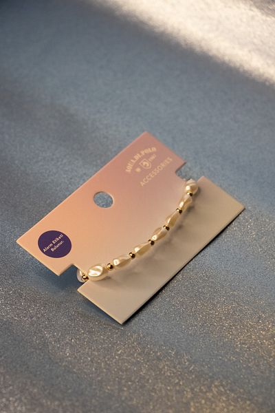 Aqua Di Polo 1987 Women's Gold Multi-Pearl Necklace