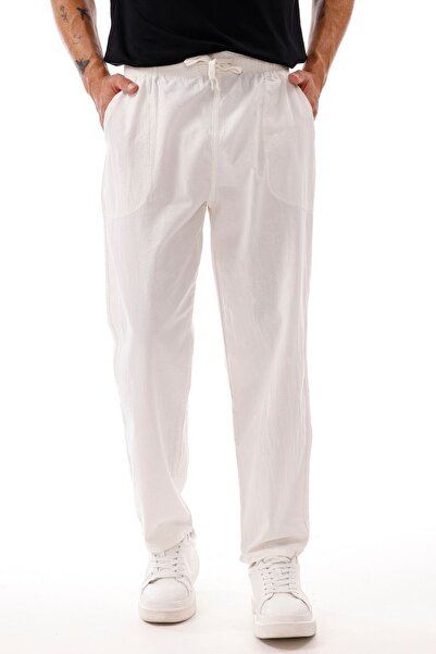 freemen Чоловічі білі штани вільного крою - широкий розмірний ряд -