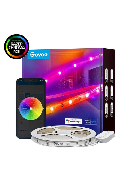 Govee RGBIC Koruyucu Kaplamalı LED Şerit Işıklar (5 M) - H619A