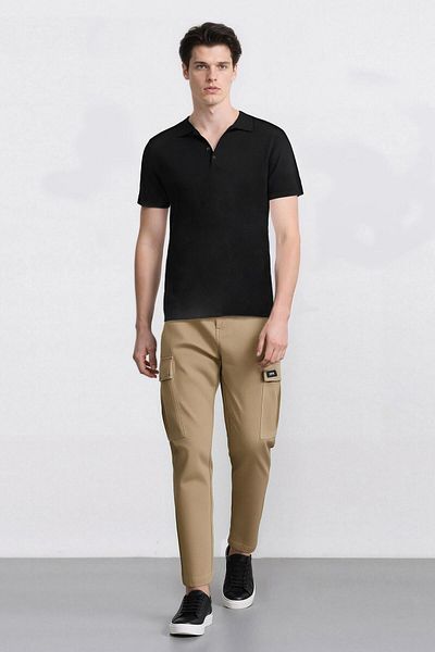 DeFacto Pantaloni de vară cu croiala relaxată, cu buzunare cargo, picioare drepte D5967AX25SP