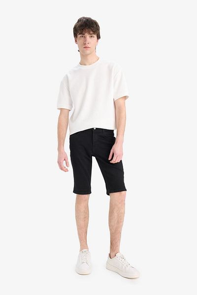 DeFacto Slim Fit Skinny Jean Bermuda Σορτς E4009ax25sm