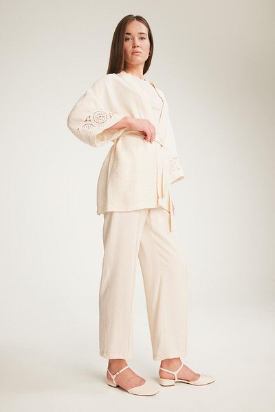 DeFacto Regular Fit Pocket Detailed Straight Leg Trousers F0984Ax25Sm