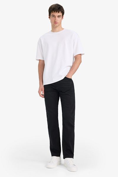 DeFacto Pantaloni de jeans Sergio cu talie normală, cu talie normală