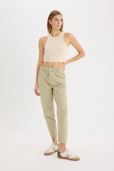 DeFacto Pantaloni largi din Gabardine 100% Bumbac S2790az23sm