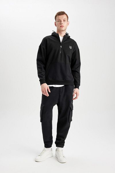 DeFacto Oversize Cargo Pocket melegítőnadrág - széles szárú B8130ax23cw