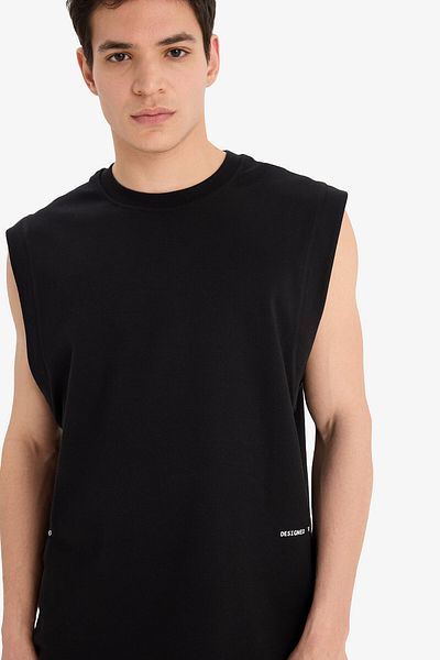DeFacto 100% Bumbac Boxy Fit Tricou cu gât rotund imprimat C5040ax24hs