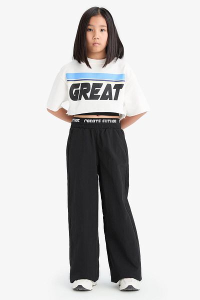 DeFacto Girl Wide Leg Wide Leg Cotton Pants E1750A825Sm