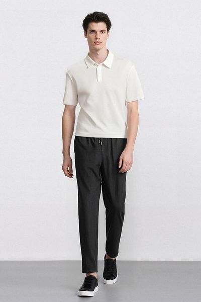 DeFacto Jogger Pants with Straight Elastic Waist - Lace-Up and Pocket D8640Ax24Au