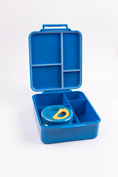 Cocobee صندوق غداء تريتان بينتو من دينو، مناسب للطعام، مع برطمان طعام، 4 أقسا...