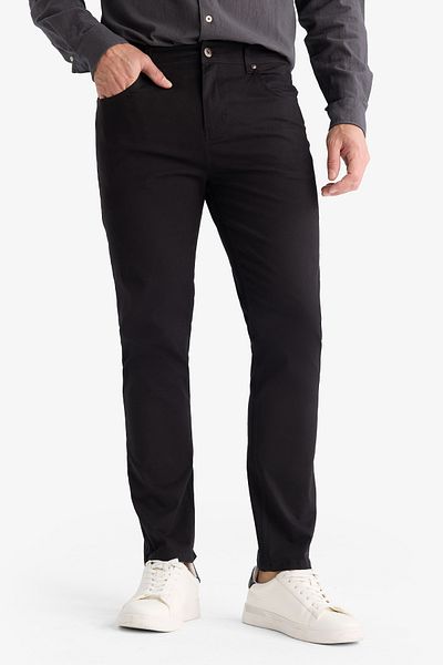 DeFacto Pantaloni chino din pânză slim cu picior îngust B2089ax23au