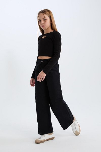 DeFacto Girl's Canvas Pants