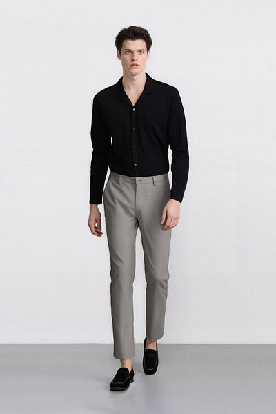 DeFacto Twill Chino Pants - Slim Fit, Skinny Leg, Straight Pocket B2091ax23au