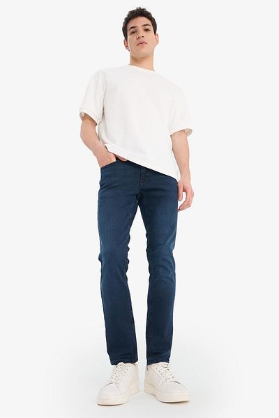 DeFacto Pantaloni de jeans Pedro Slim Fit, cu talie normală, cu picioare înguste E8200AX25SP