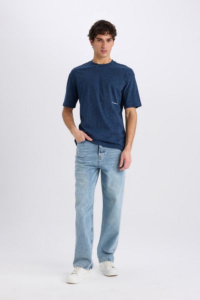DeFacto Tricou cu mânecă scurtă imprimat cu decolteu în formă boxy C2138ax24sm