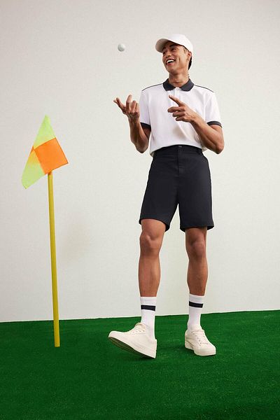 DeFacto DeFactoFit Slim Fit Αθλητικό υφαντό σορτς με λεπτή εφαρμογή D9249AX25SP