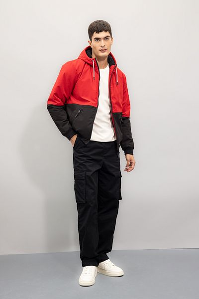 DeFacto Color Block Slim Fit Hooded Fleece παλτό - N4531az23au